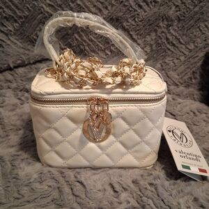 Valentino Orlandi Vanity Bag Crossbody Purse Made In Italy Quilted
